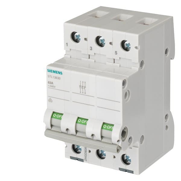 SIEMENS - Ein-Aus-Schalter 63A 3-polig