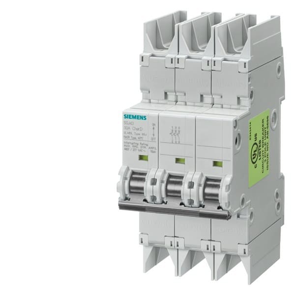 SIEMENS - Leitungsschutzschalter0kA, 3-polig, C, 8A nach UL 489-480Y/277V