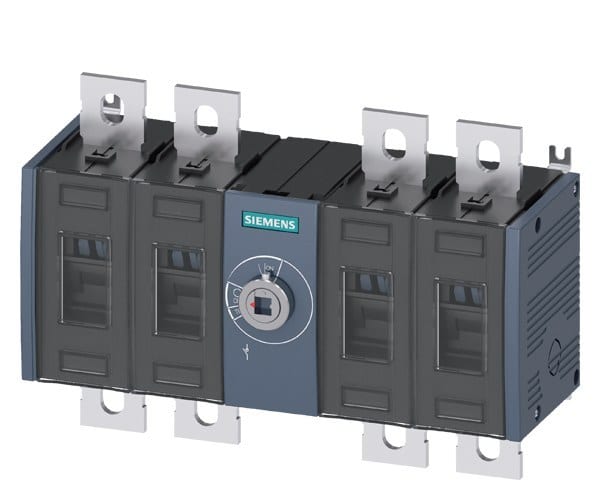 SIEMENS - Lasttrennschalter 200A, Baugr. 3, 4-polig Frontantrieb mittig Grundgerät