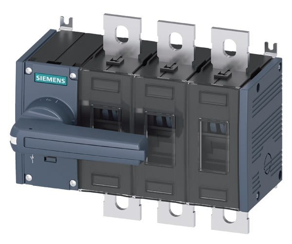 SIEMENS - Lasttrennschalter 500A, Baugr. 3, 3-polig Frontantrieb links Komplettgerät