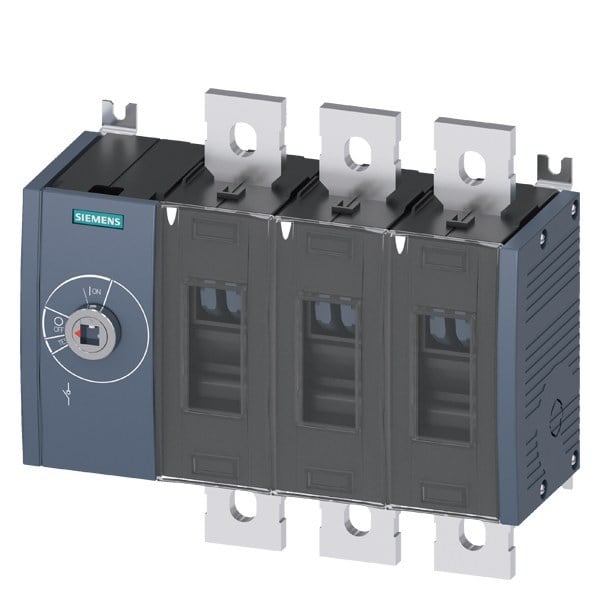 SIEMENS - Lasttrennschalter 630A, Baugr. 4, 3-polig Frontantrieb links Grundgerät