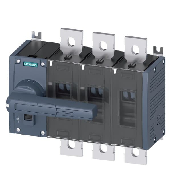 SIEMENS - Lasttrennschalter 1000A, Baugr. 4, 3-polig Frontantrieb links Komplettgerät