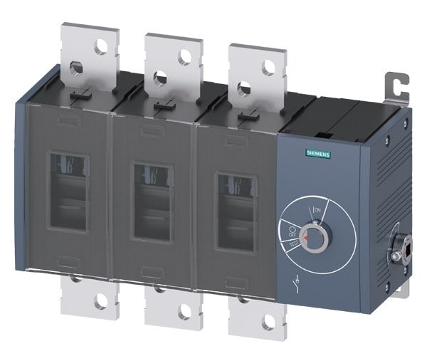 SIEMENS - Lasttrennschalter 1600A, Baugr. 5, 3-polig Seitenwandantrieb rechts Grundgerät