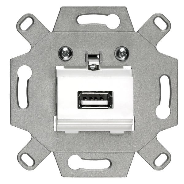 SIEMENS - DELTA USB-Anschlussdose Schraubklemmen weiß