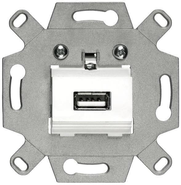 SIEMENS - DELTA USB-Anschlussdose Schraubklemmen grau