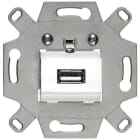 SIEMENS - DELTA USB-Anschlussdose Schraubklemmen grau