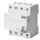 SIEMENS - FI-Schutzschalter, 4-polig, Typ A, selektiv, In: 63 A, 300 mA, Un AC: 400 V