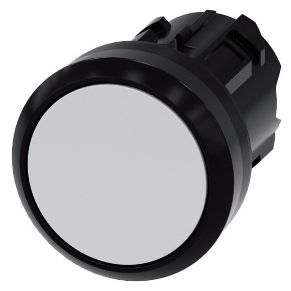 SIEMENS - Drucktaster, 22mm, rund, Kunststoff, weiß, Druckknopf