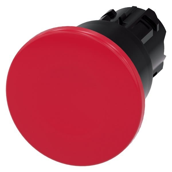 SIEMENS - Pilzdrucktaster, 22mm, rund, Kunststoff, rot