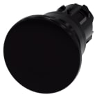 SIEMENS - Pilzdrucktaster, 22mm, rund, Kunststoff, schwarz, 40mm