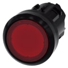 SIEMENS - Drucktaster, beleuchtet, 22mm, rund, Kunststoff, rot, Druckknopf