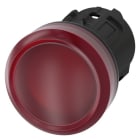 SIEMENS - Leuchtmelder, 22mm, rund, Kunststoff, rot, Linse, glatt