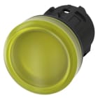 SIEMENS - Leuchtmelder, 22mm, rund, Kunststoff, gelb, Linse, glatt