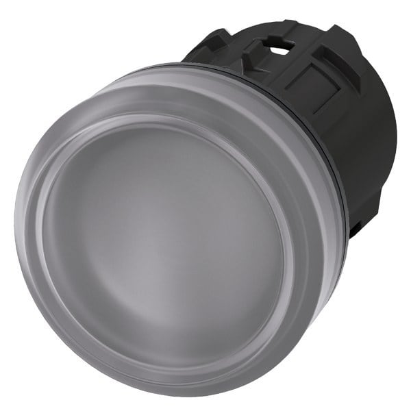 SIEMENS - Leuchtmelder, 22mm, rund, Kunststoff, klar, Linse, glatt
