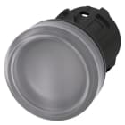SIEMENS - Leuchtmelder, 22mm, rund, Kunststoff, klar, Linse, glatt