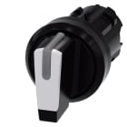SIEMENS - Knebelschalter, beleuchtbar, 22mm, rund, Kunststoff, schwarz, weiß
