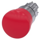 SIEMENS - Not-Halt-Pilzdrucktaster, 22mm, rund, Metall, hochglanz, rot, 40mm