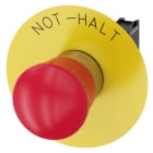 SIEMENS - Not-Halt-Pilzdrucktaster, 22mm, rund, Metall, hochglanz, rot, 1Ö