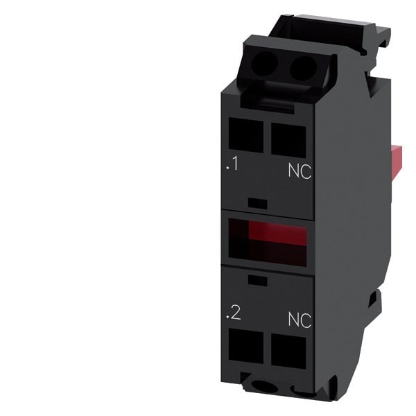 SIEMENS - Kontaktmodul mit 1 Schaltglied, 1Ö, vergoldete Kontakte, Federzuganschluss