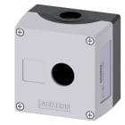 SIEMENS - Gehäuse für Befehlsgeräte, 22mm, rund, Kunststoff, grau, 1 Befehlsstelle