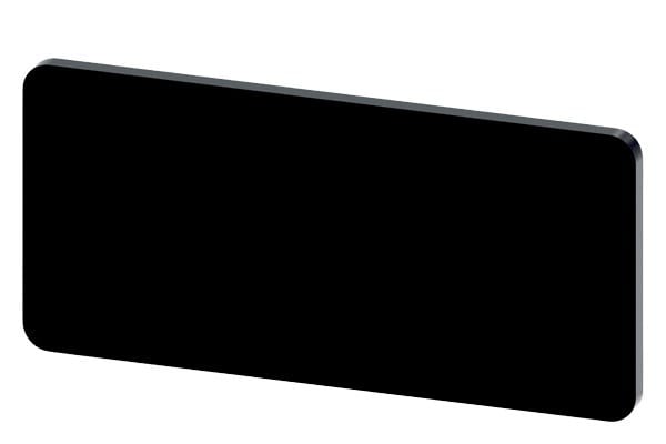 SIEMENS - Bezeichnungsschild 12,5x27mm, Schild schwarz, ohne Aufschrift