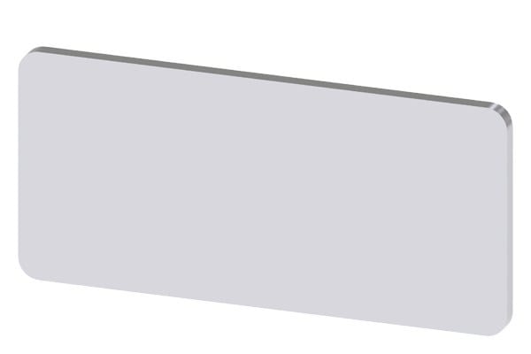 SIEMENS - Bezeichnungsschild 12,5x27mm, Schild silber, ohne Aufschrift