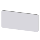 SIEMENS - Bezeichnungsschild 12,5x27mm, Schild silber, ohne Aufschrift