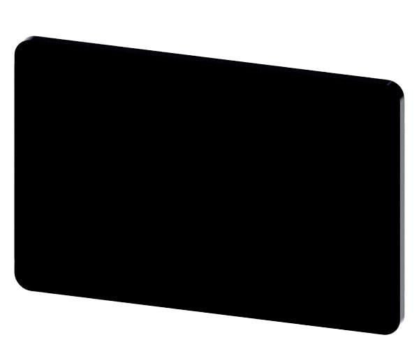 SIEMENS - Bezeichnungsschild 17,5x27mm, Schild schwarz, ohne Aufschrift