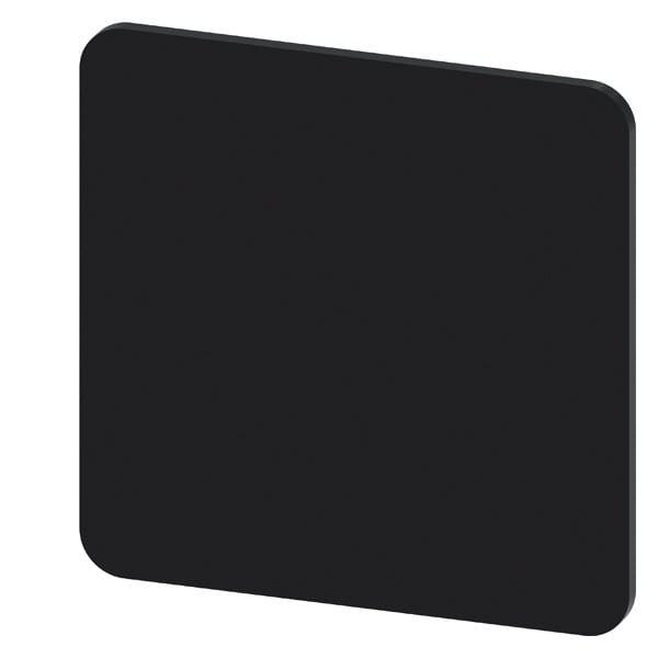 SIEMENS - Bezeichnungsschild 27x27mm, Schild schwarz, ohne Aufschrift