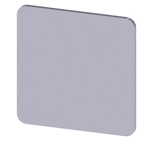 SIEMENS - Bezeichnungsschild 27x27mm, Schild silber, ohne Aufschrift