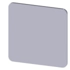 SIEMENS - Bezeichnungsschild 27x27mm, Schild silber, ohne Aufschrift
