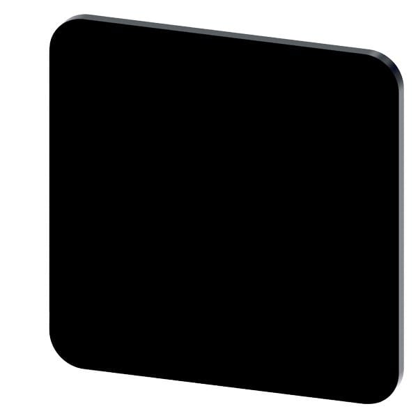 SIEMENS - Bezeichnungsschild 22x22mm, Schild schwarz, ohne Aufschrift