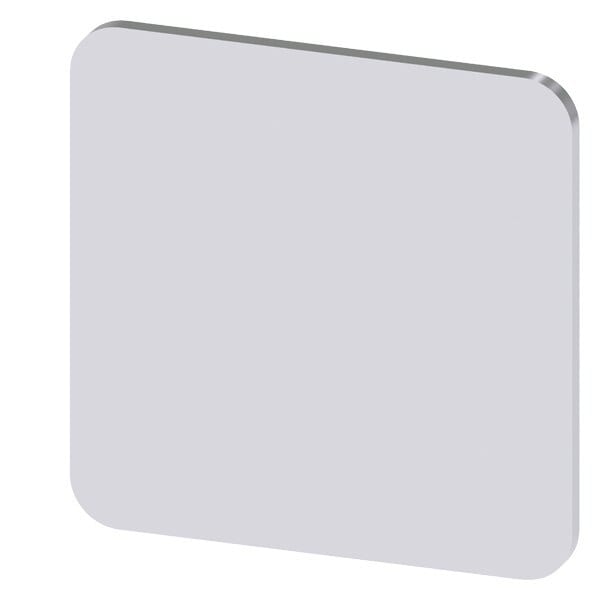 SIEMENS - Bezeichnungsschild 22x22mm, Schild silber, ohne Aufschrift