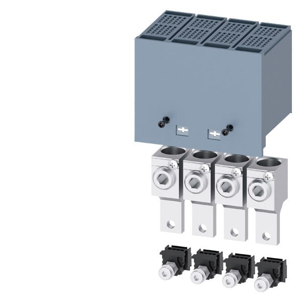 SIEMENS - Rundleiteranschlussklemme groß mit Hilfsleiterspannungsabgriff 4 Stück Zubehör
