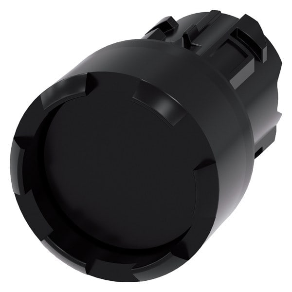 SIEMENS - Drucktaster, 22mm, rund, Kunststoff, schwarz, Frontring