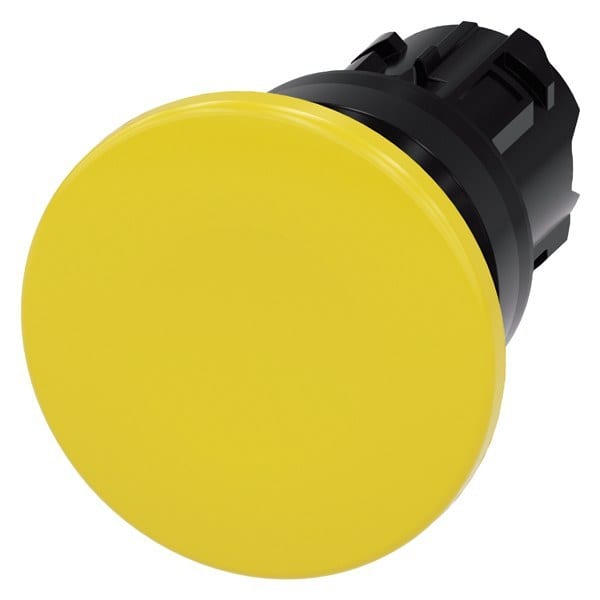 SIEMENS - Pilzdrucktaster, 22mm, rund, Kunststoff, gelb, 40mm