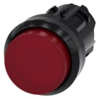 SIEMENS - Drucktaster, beleuchtet, 22mm, rund, Kunststoff, rot, Druckknopf