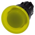 SIEMENS - Pilzdrucktaster, beleuchtet, 22mm, rund, Kunststoff, gelb, 40mm