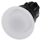 SIEMENS - Pilzdrucktaster, beleuchtet, 22mm, rund, Kunststoff, weiß, 40mm