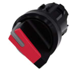 SIEMENS - Knebelschalter, beleuchtbar, 22mm, rund, Kunststoff, rot