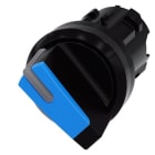 SIEMENS - Knebelschalter, beleuchtbar, 22mm, rund, Kunststoff, blau