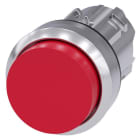 SIEMENS - Drucktaster, 22mm, rund, Metall, hochglanz, rot, Druckknopf, hoch, verrastbar