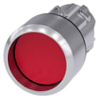 SIEMENS - Drucktaster, 22mm, rund, Metall, hochglanz, rot, Frontring