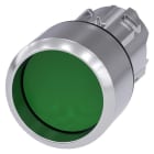SIEMENS - Drucktaster, 22mm, rund, Metall, hochglanz, grün, Frontring