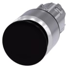 SIEMENS - Pilzdrucktaster, 22mm, rund, Metall, hochglanz, schwarz, 30mm