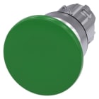 SIEMENS - Pilzdrucktaster, 22mm, rund, Metall, hochglanz, grün, 40mm