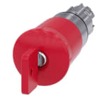 SIEMENS - Not-Halt-Pilzdrucktaster, 22mm, rund, Metall, hochglanz, rot, mit Schloss O.M.R.