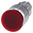 SIEMENS - Pilzdrucktaster, beleuchtet, 22mm, rund, Metall, hochglanz, rot, 30mm