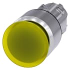 SIEMENS - Pilzdrucktaster, beleuchtet, 22mm, rund, Metall, hochglanz, gelb, 30mm