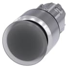 SIEMENS - Pilzdrucktaster, beleuchtet, 22mm, rund, Metall, hochglanz, klar, 30mm